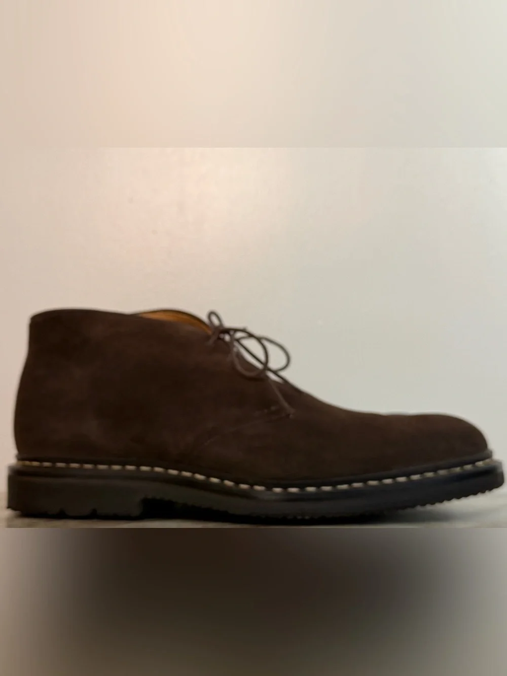 Heschung GENET Chukka Desert Boots Brown Suede Sz 9.5 / 11 US Lace Up Ankle